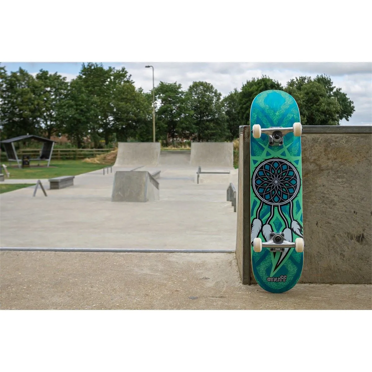 Enuff Dreamcatcher Blue/Teal Mini/Junior Complete Skateboard - 7.25"