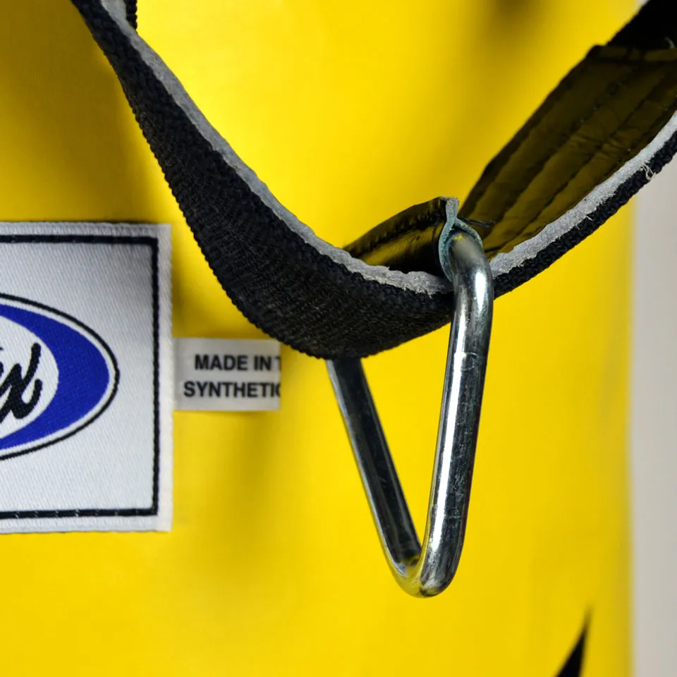 Fairtex HB6 6ft Muaythai Banana Bag Yellow (FILLED)