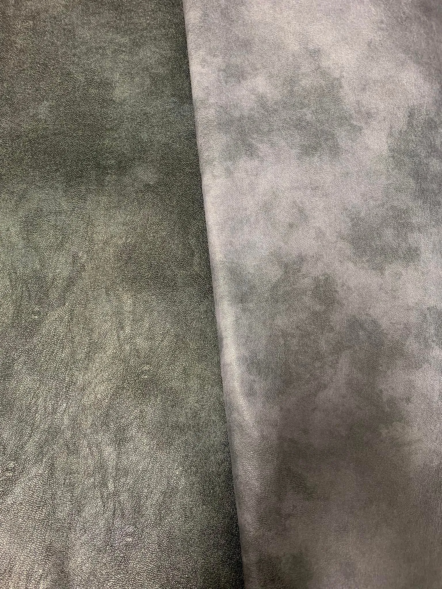 Faux Grunge Black - Faux Leather