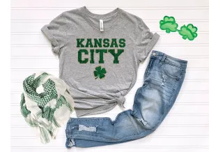 FAUX Kansas City Shamrock Chenille Letters