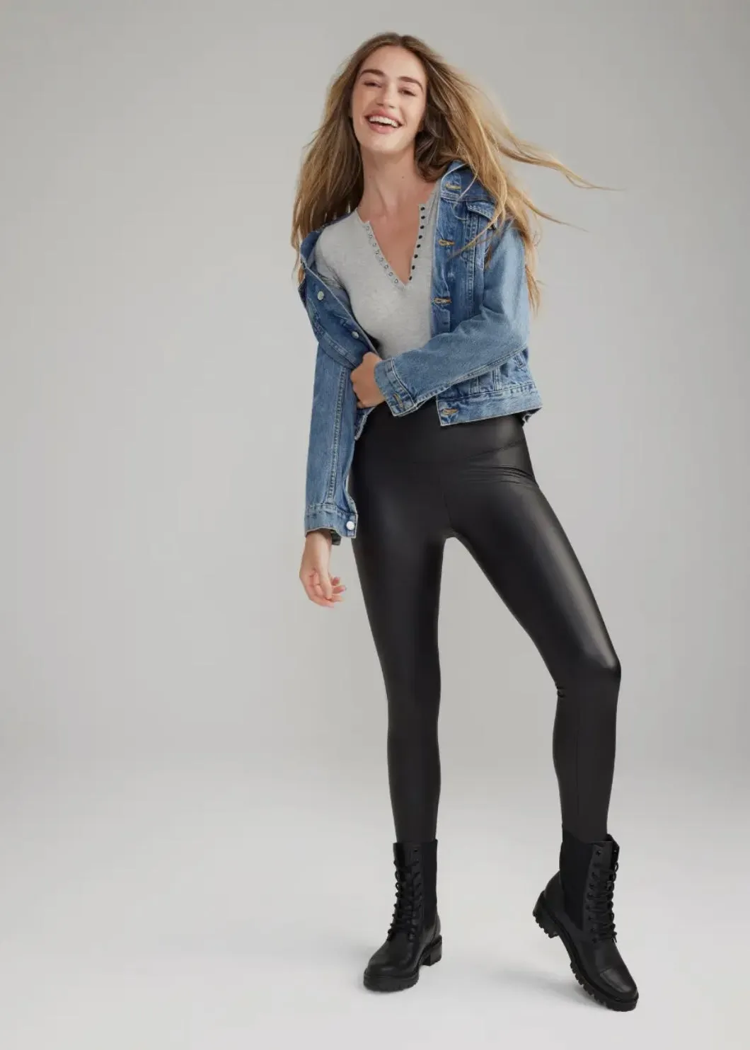 Faux Leather Legging
