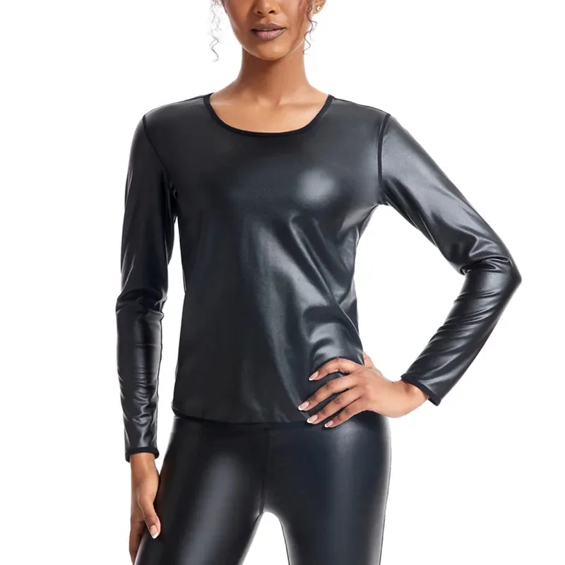 Faux Leather T-shirt