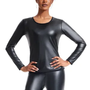 Faux Leather T-shirt