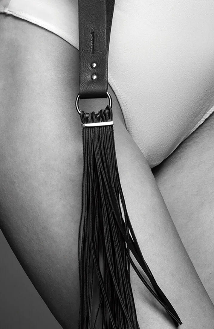 Faux leather tassel flogger