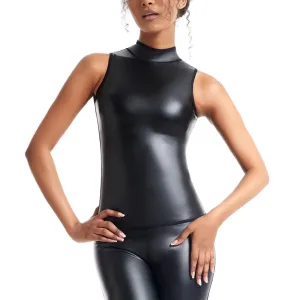 Faux Leather Vest