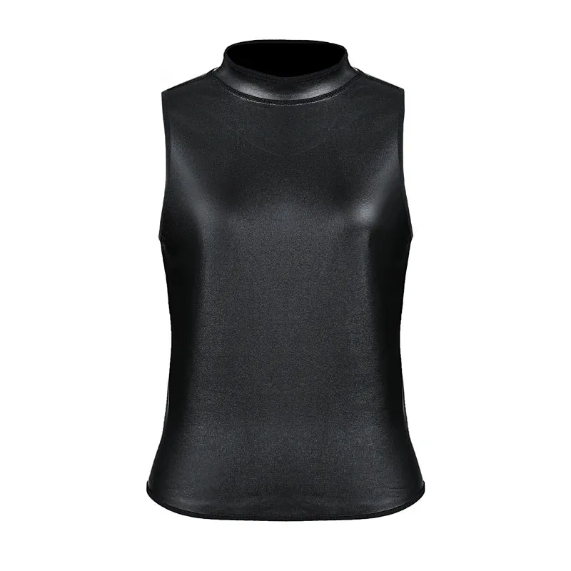 Faux Leather Vest