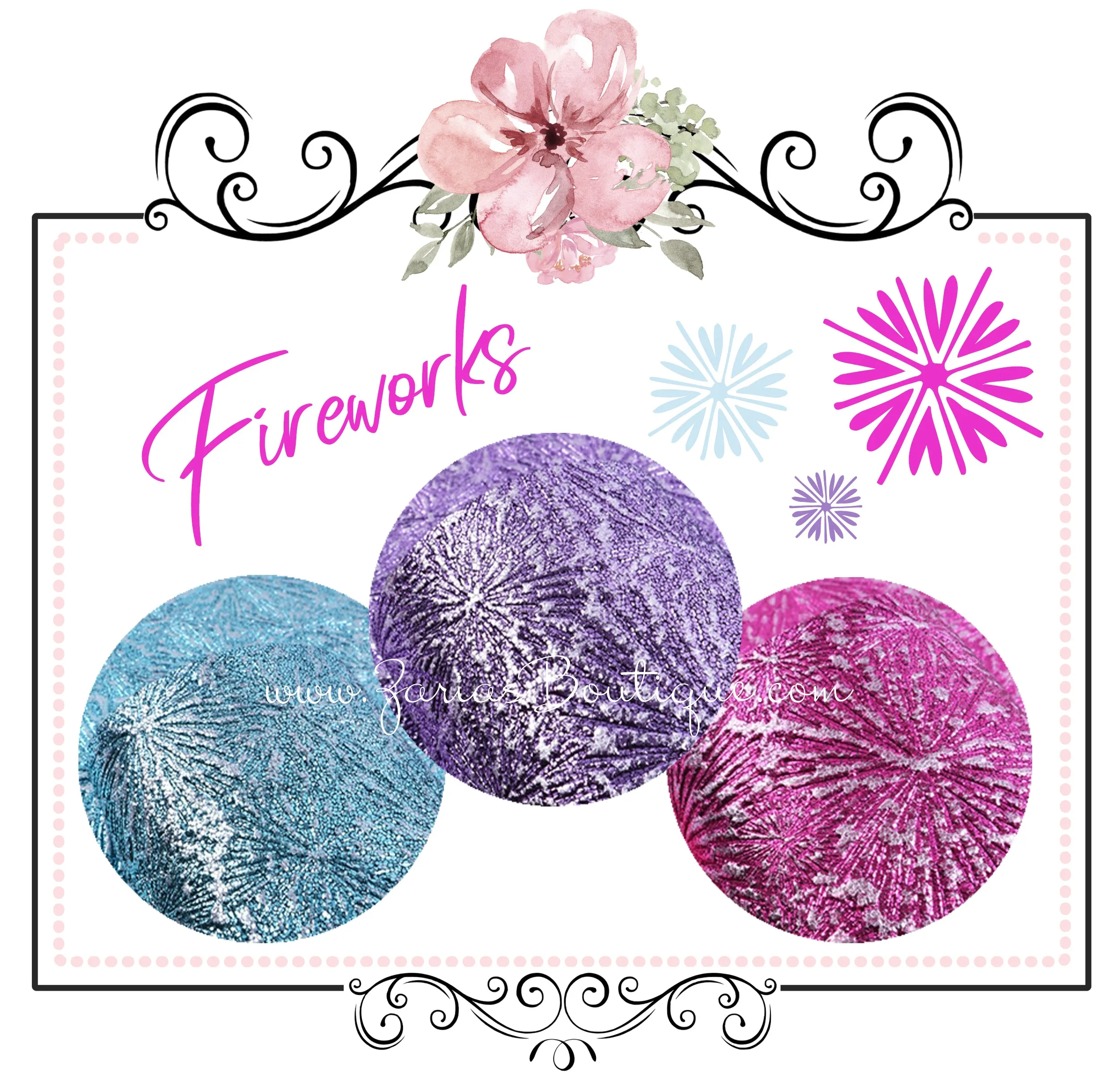 Fireworks!  ~ Textured Metallic Faux Leather ~ Pink Purple Blue Leatherette Sheets