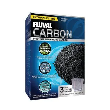 Fluval Carbon, 3 x 100 g (3.5 oz)
