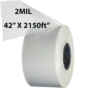 Food Grade Poly Tubing Roll Bags 2Mil 42x2150ft- Impulse Heat Sealer