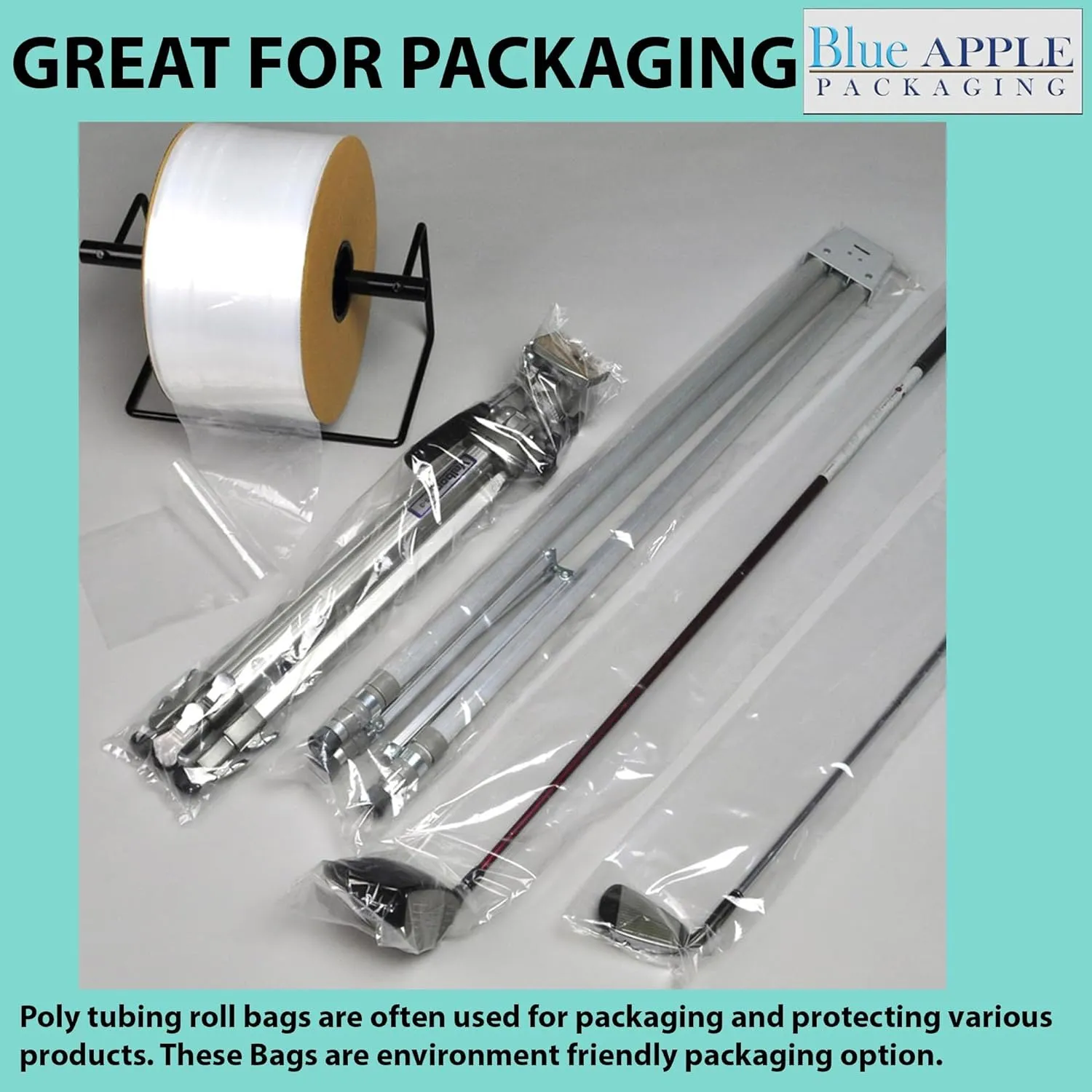 Food Grade Poly Tubing Roll Bags 2Mil 42x2150ft- Impulse Heat Sealer