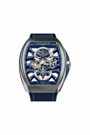 franck muller vanguard yachting anchor skeleton 44mm stainless steel men's watch