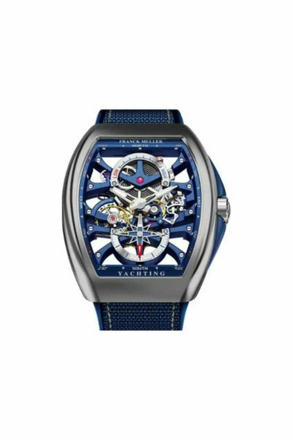 franck muller vanguard yachting anchor skeleton 44mm stainless steel men's watch