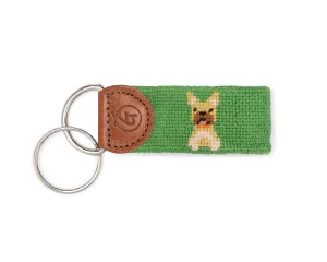 Frenchie Needlepoint Keychain
