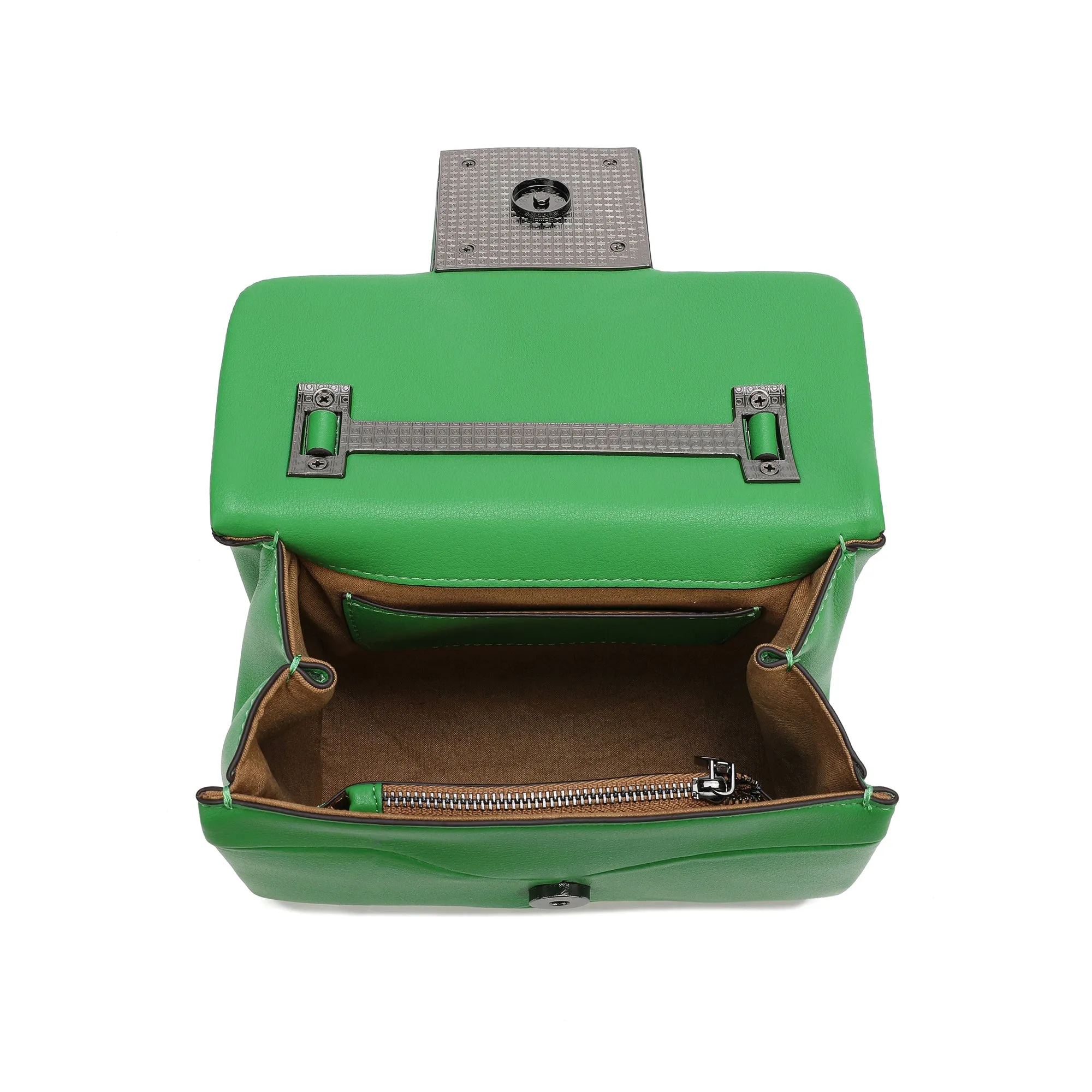 Full-Grain Soft Leather Top-Handle