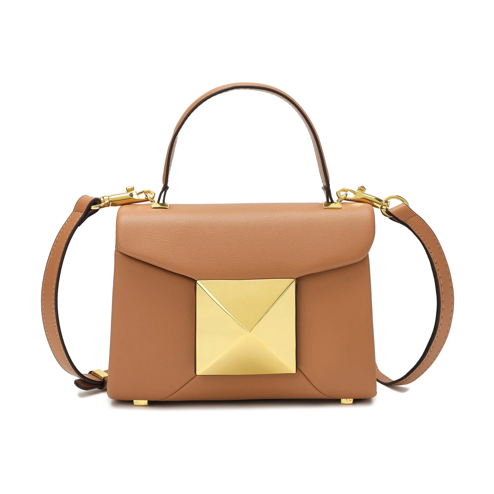 Full-Grain Soft Leather Top-Handle