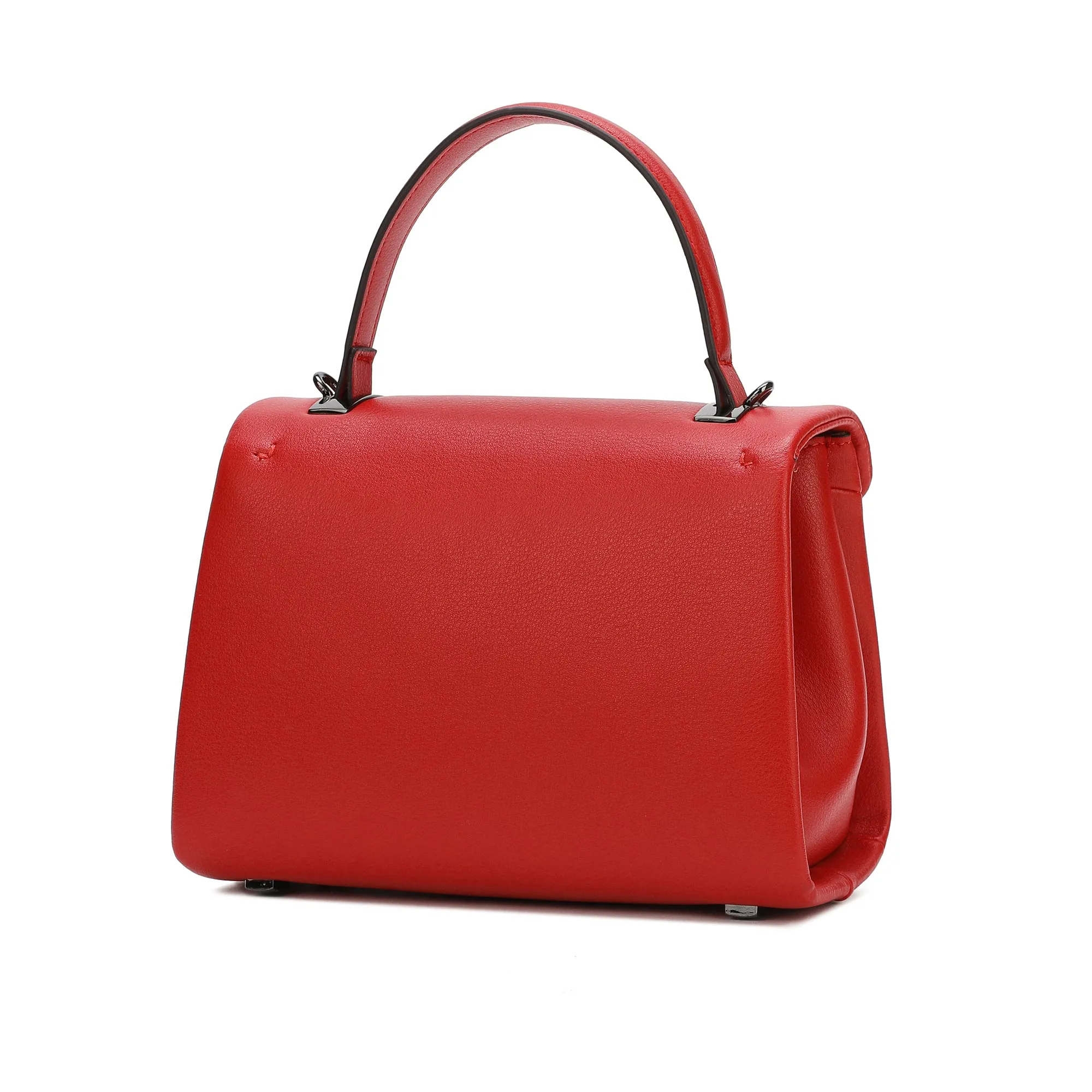 Full-Grain Soft Leather Top-Handle