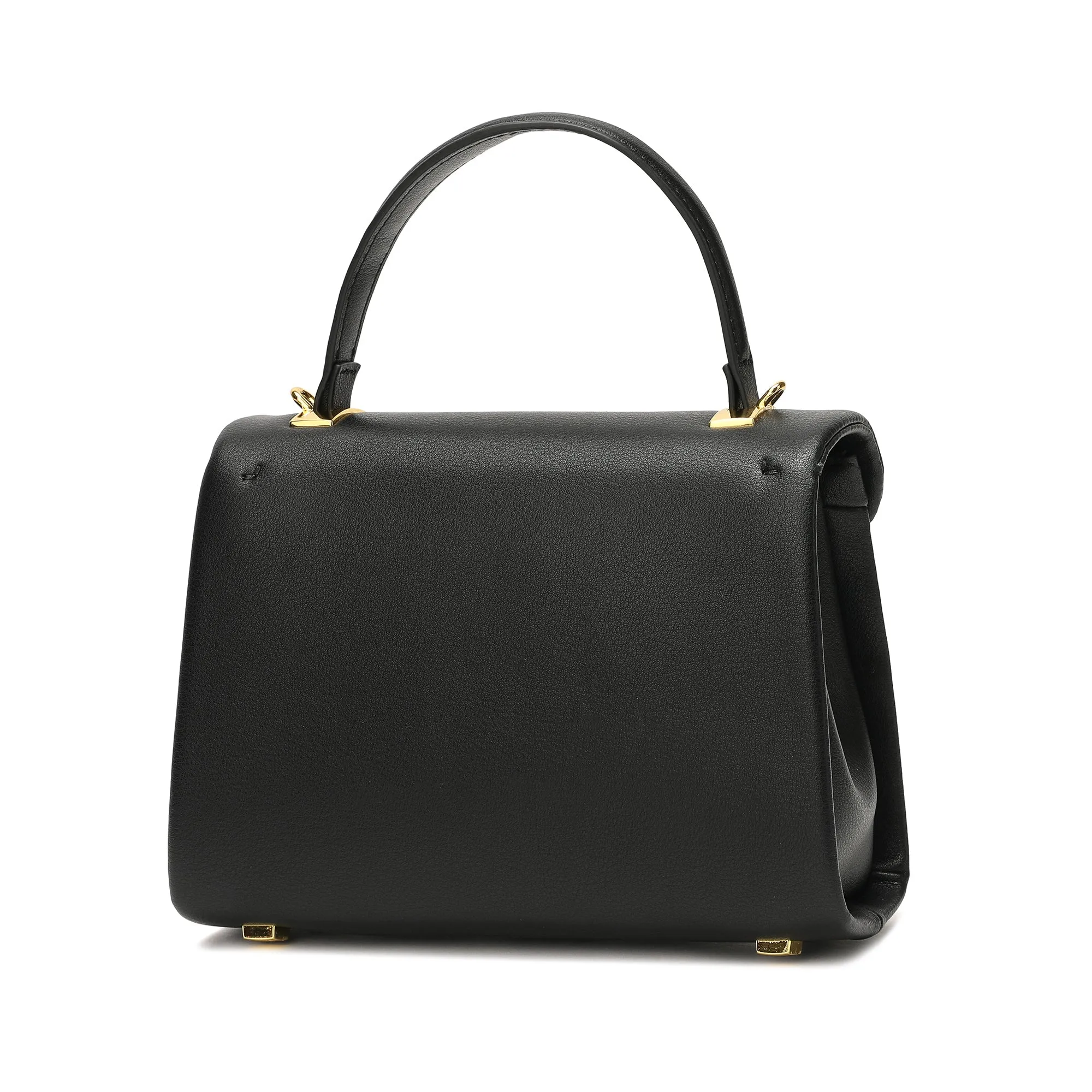 Full-Grain Soft Leather Top-Handle