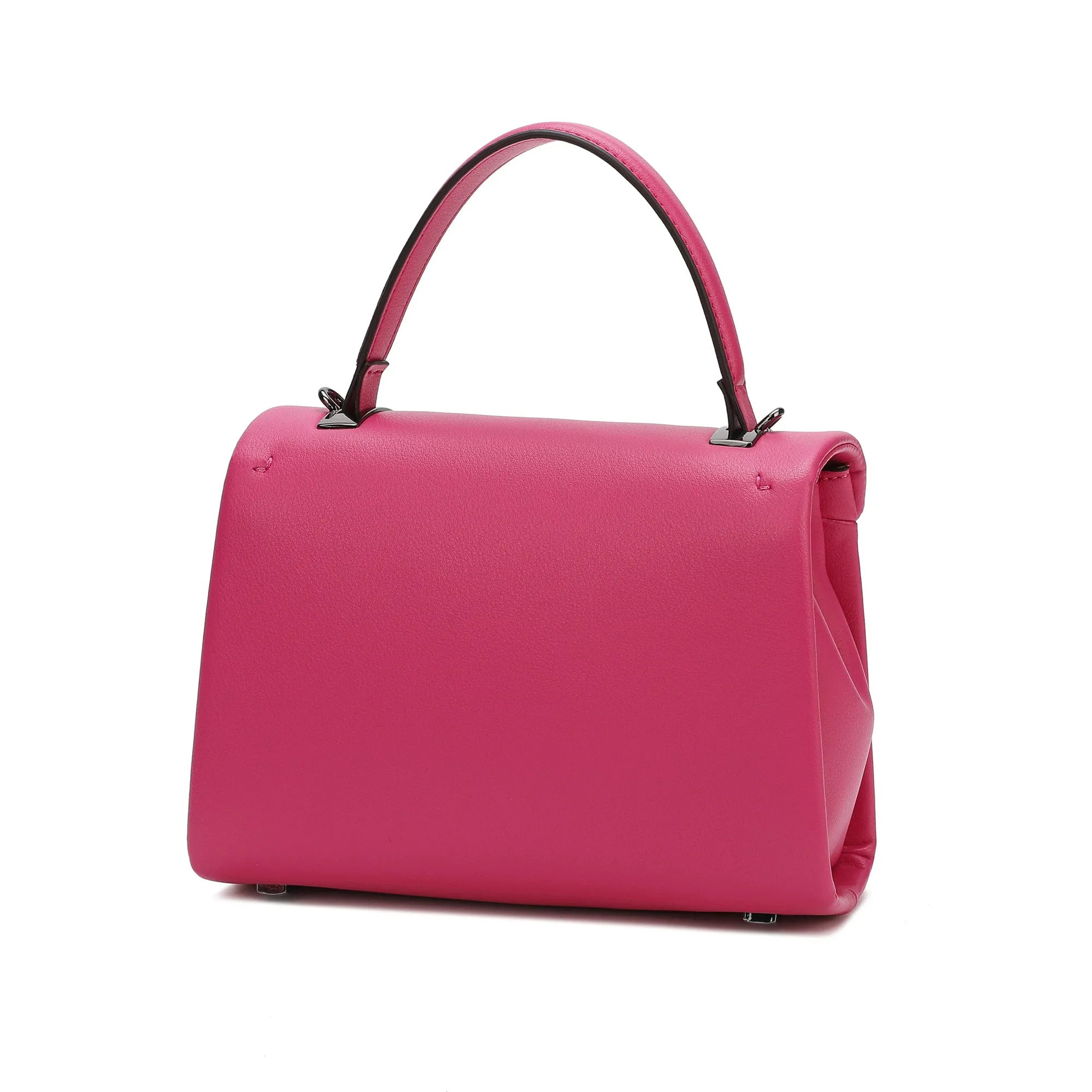 Full-Grain Soft Leather Top-Handle