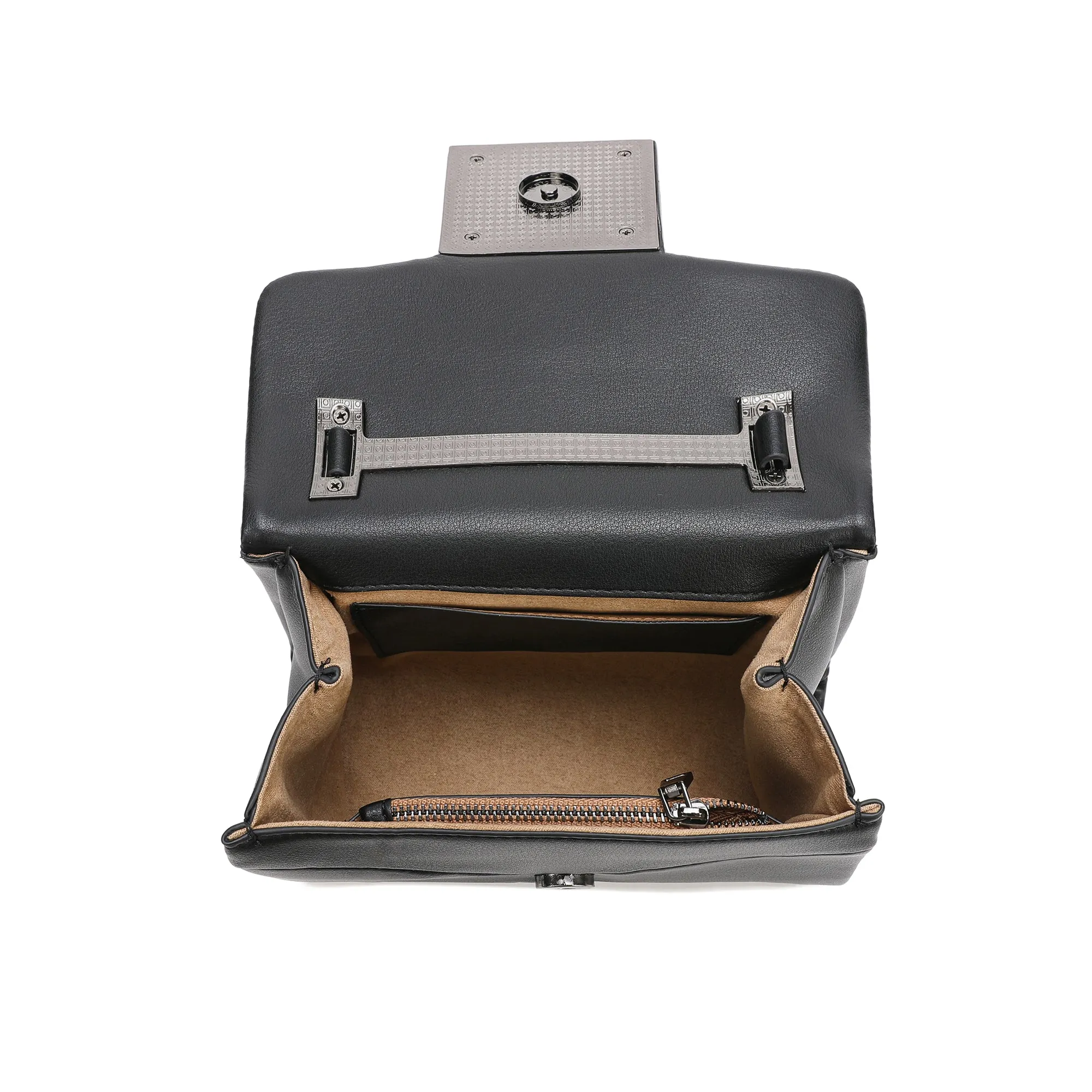 Full-Grain Soft Leather Top-Handle