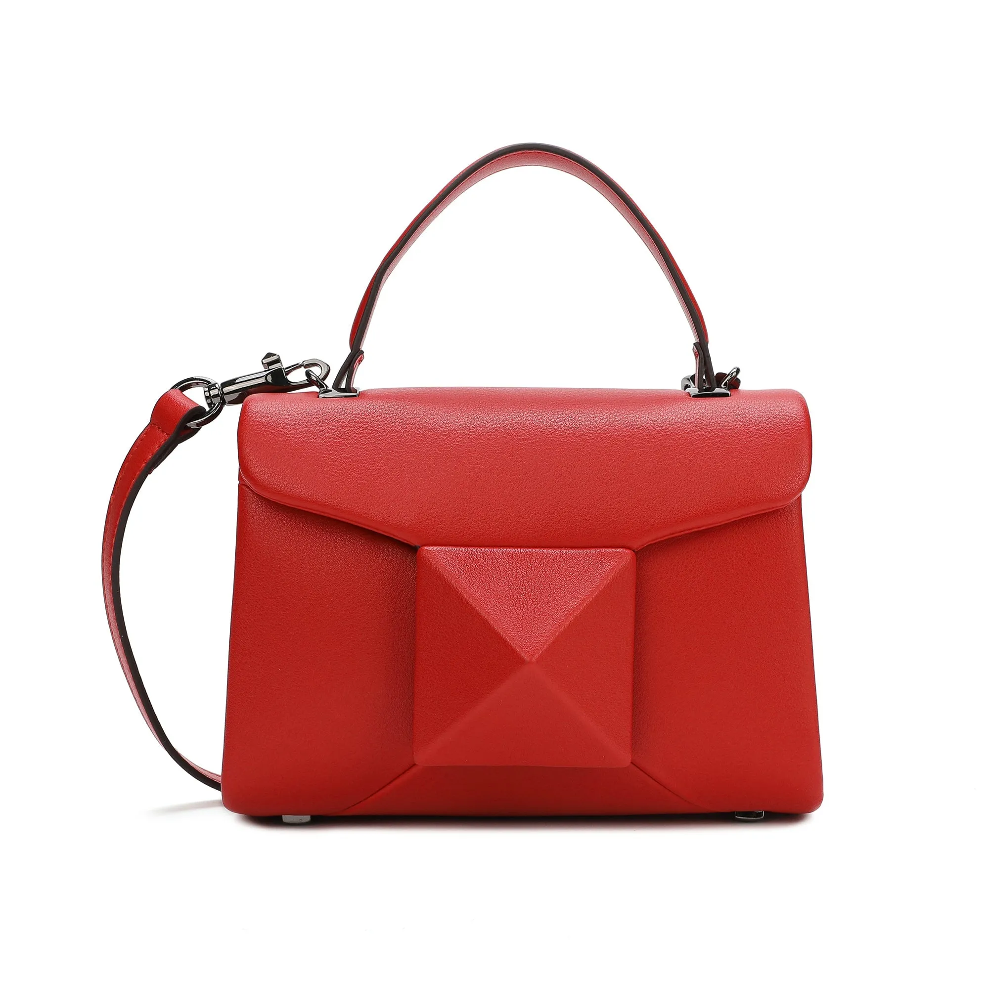 Full-Grain Soft Leather Top-Handle