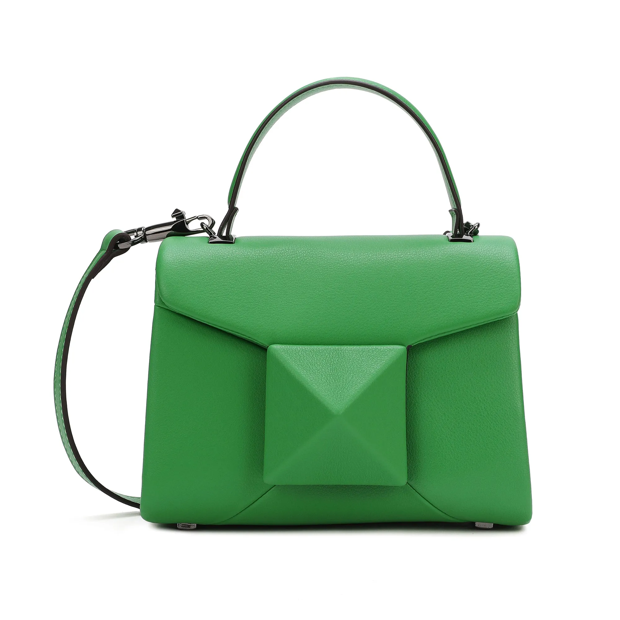 Full-Grain Soft Leather Top-Handle