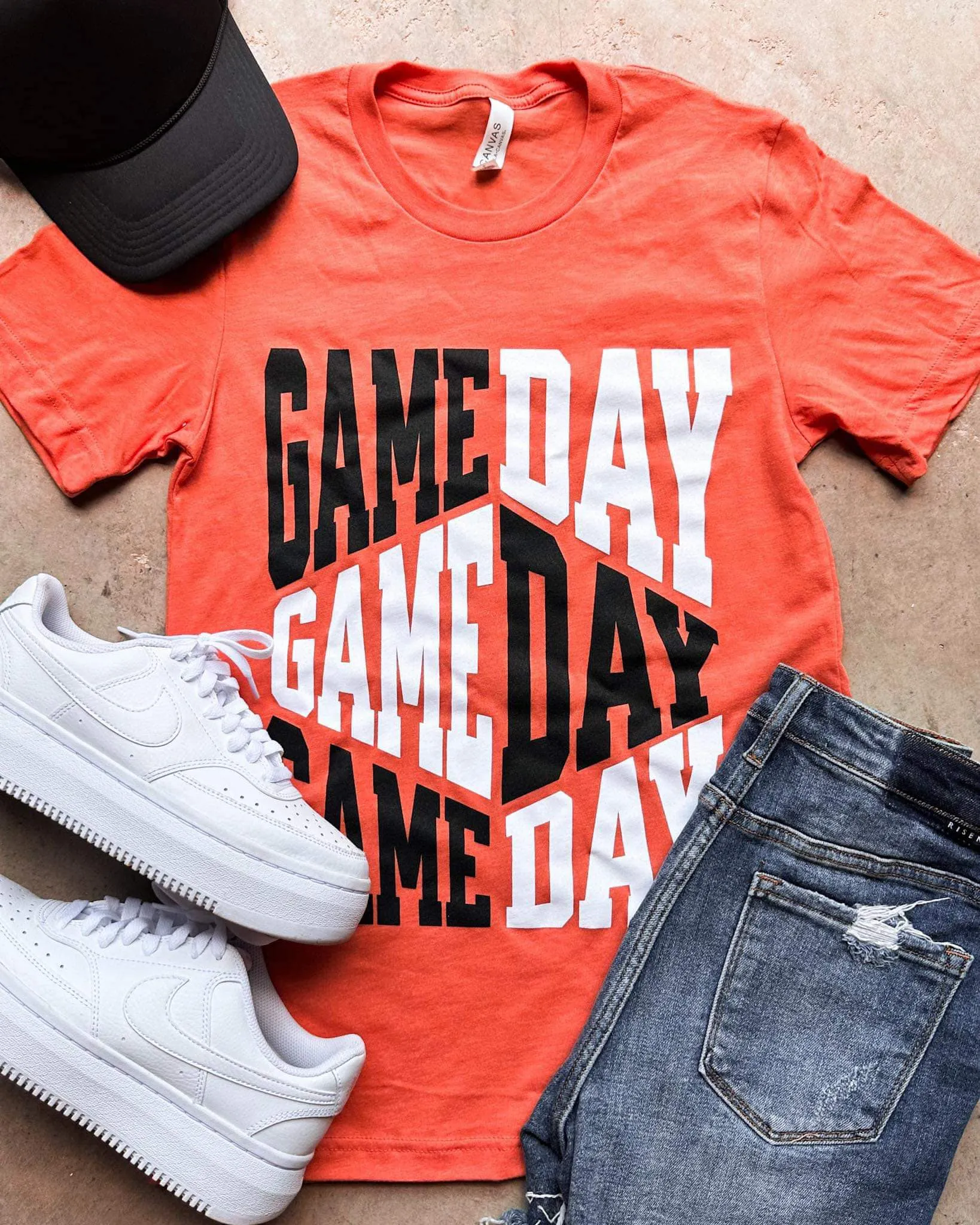 Game Day Repeat Orange Tee
