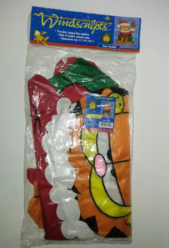 Garfield Windsculpts Flag Santa