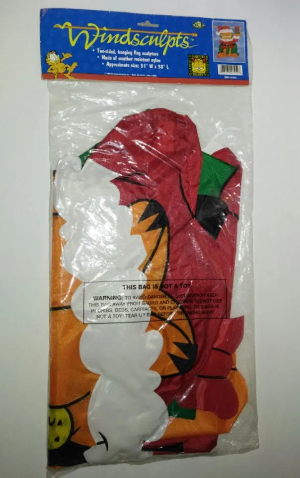 Garfield Windsculpts Flag Santa