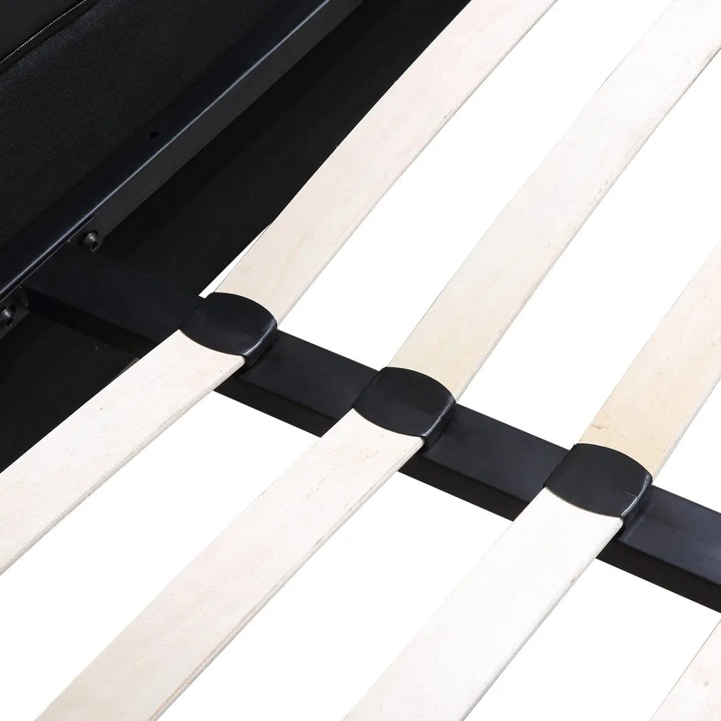 Gas Lift Bed Frame Premium PU Leather Base Mattress Storage Queen Size