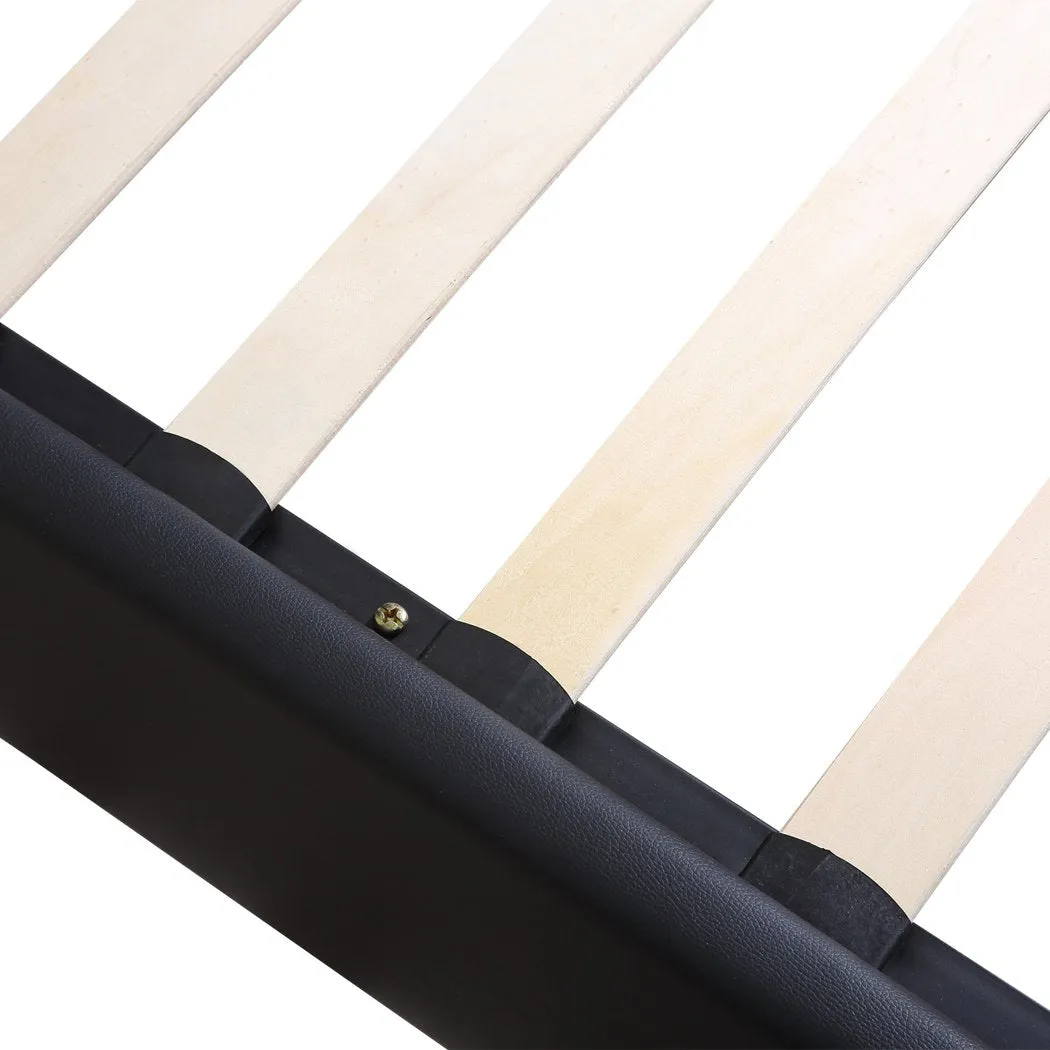 Gas Lift Bed Frame Premium PU Leather Base Mattress Storage Queen Size