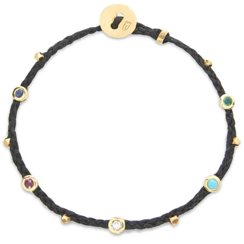 Gemstone Bezel Bracelet
