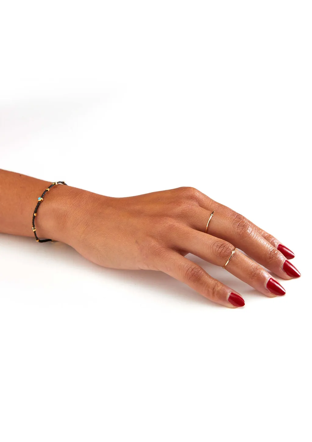 Gemstone Bezel Bracelet