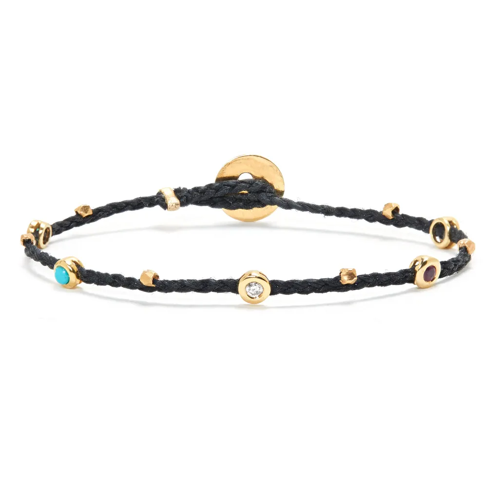 Gemstone Bezel Bracelet