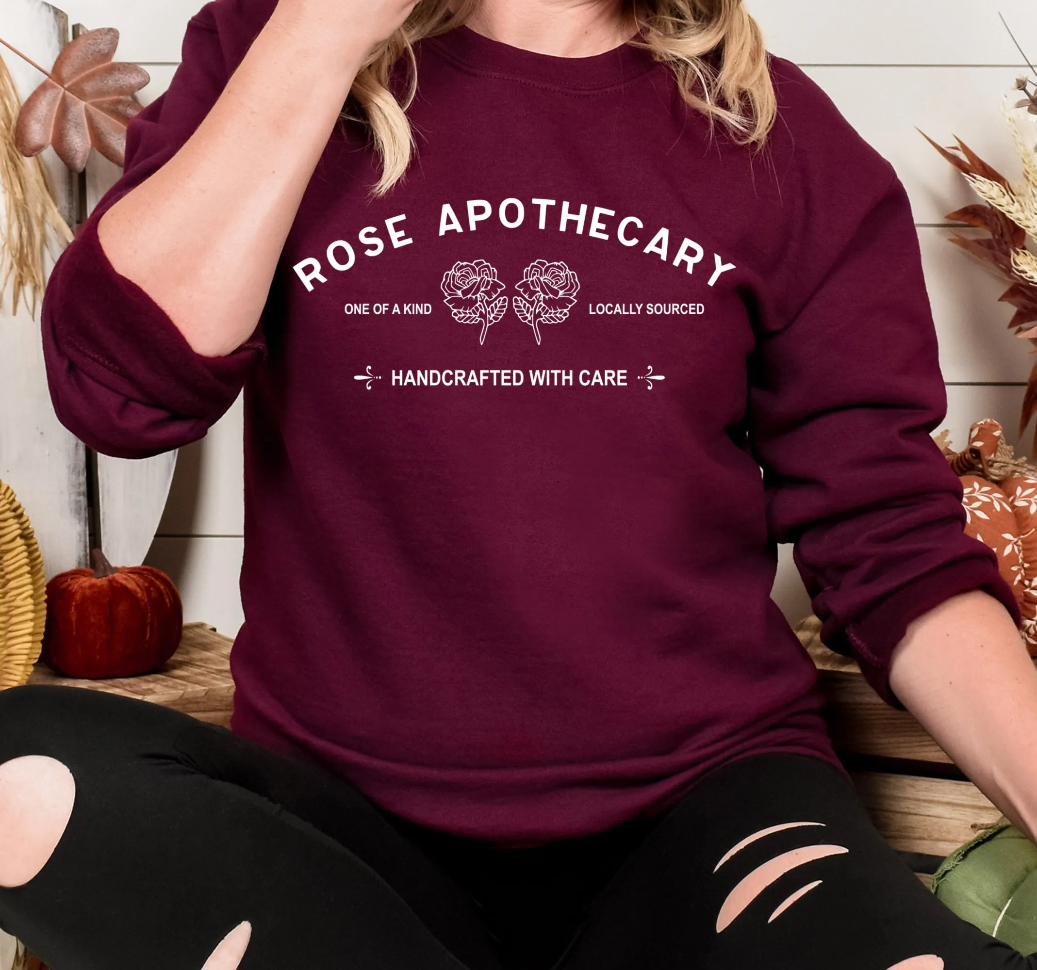 Gildan or Bella Canvas Rose Apothecary Sweatshirt/ Unisex Size