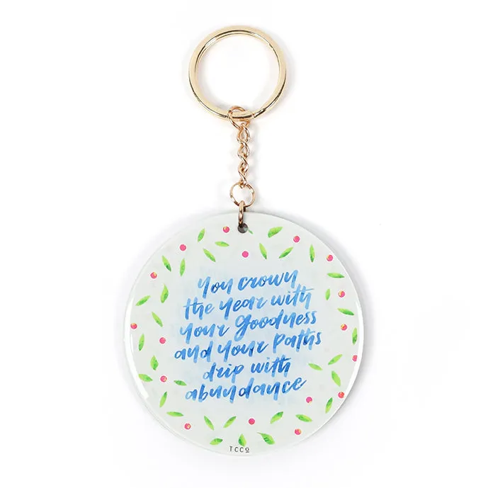 Goodness and Abundance {Keychain & Car Charm}