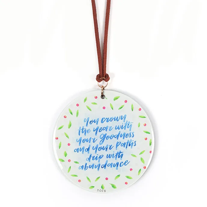 Goodness and Abundance {Keychain & Car Charm}