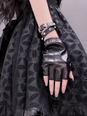 Gothic Lolita Metal Oversleeves Rivets Metal Details Metallic Miscellaneous Black Lolita Accessories