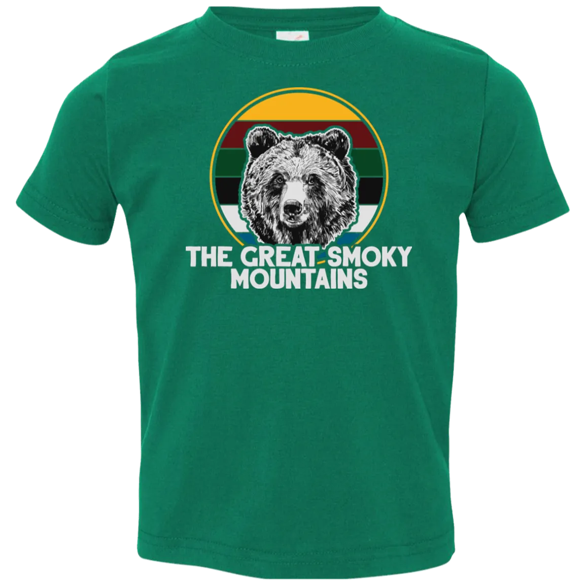 Great Smoky Mountains Bear (White) - Toddler T-Shirt