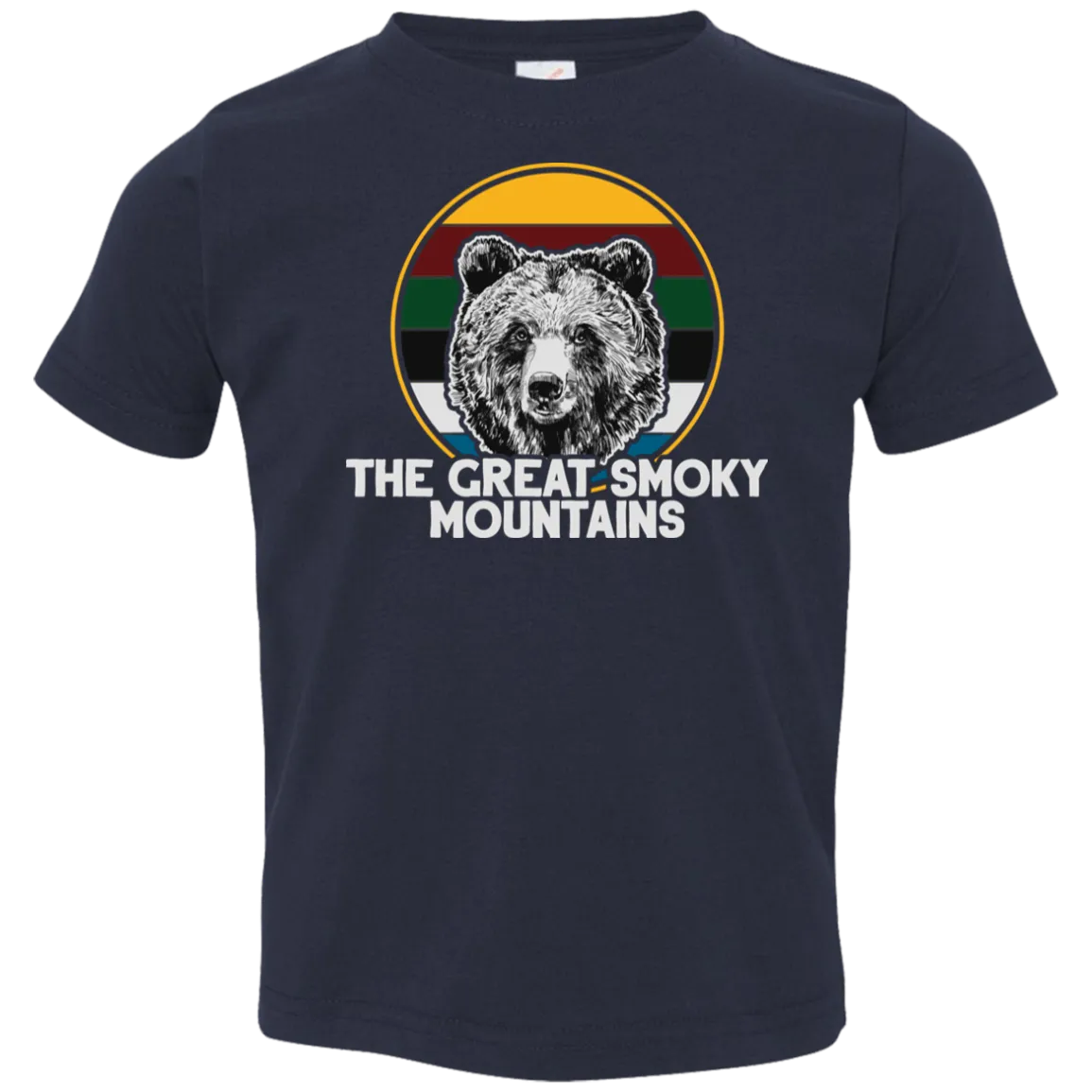 Great Smoky Mountains Bear (White) - Toddler T-Shirt