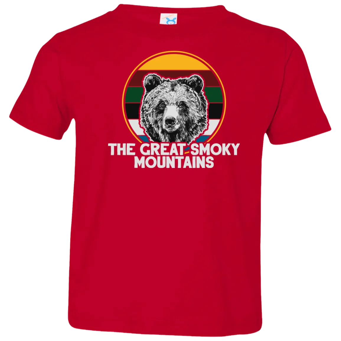 Great Smoky Mountains Bear (White) - Toddler T-Shirt