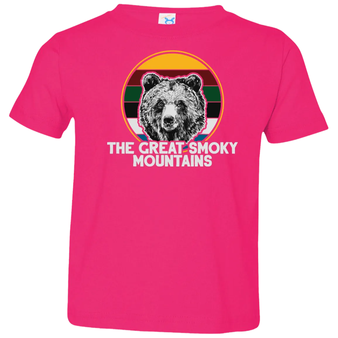 Great Smoky Mountains Bear (White) - Toddler T-Shirt