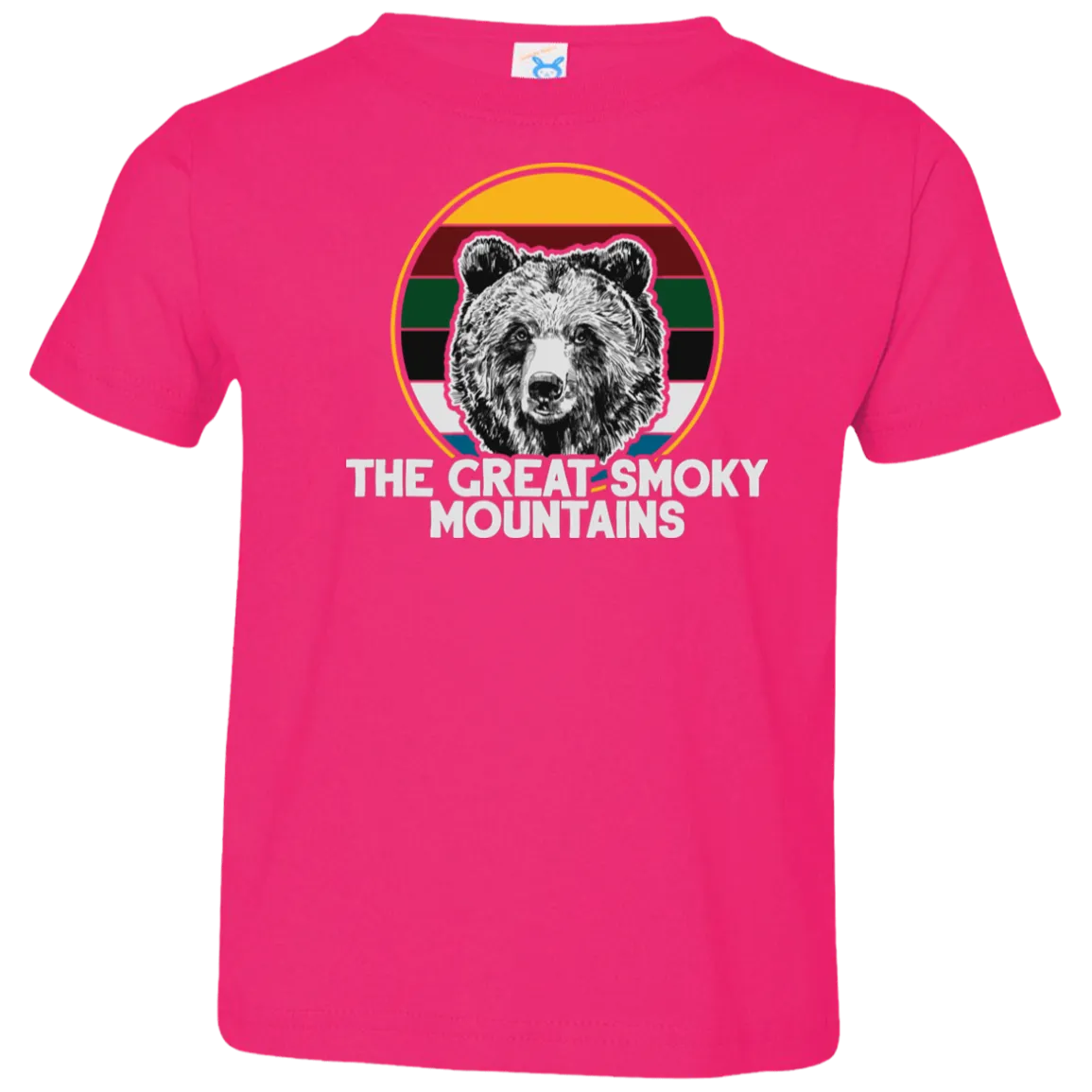 Great Smoky Mountains Bear (White) - Toddler T-Shirt
