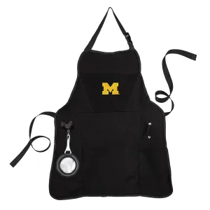 Grill Apron, Black, University Of Michigan,4ap920ga