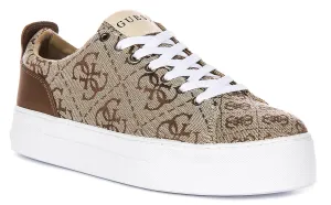 Guess Fl5Ga6Fal12 In Beige Brown For Women