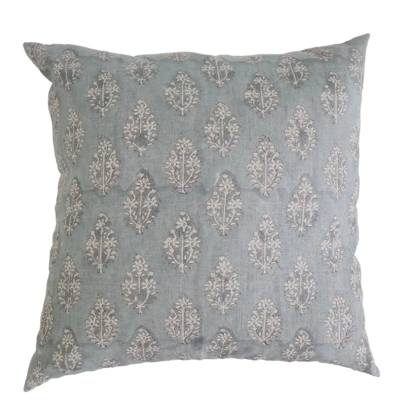 Hand Block Flora Pillow