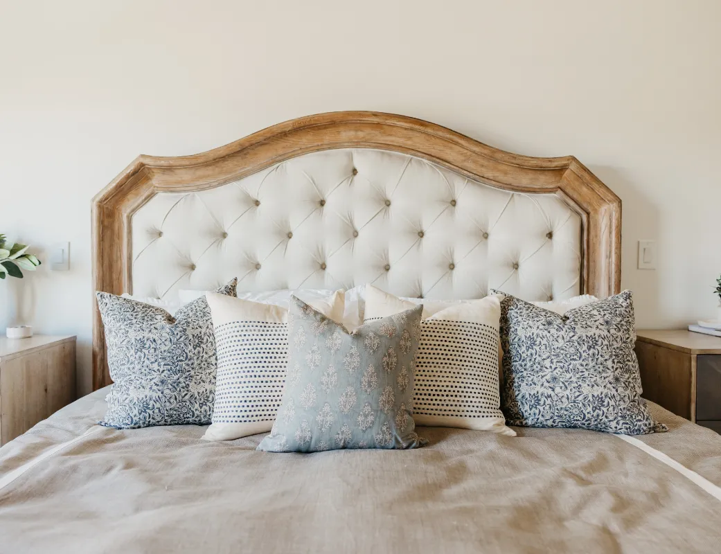Hand Block Flora Pillow