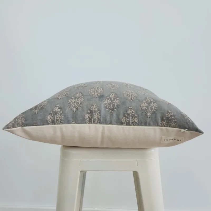 Hand Block Flora Pillow