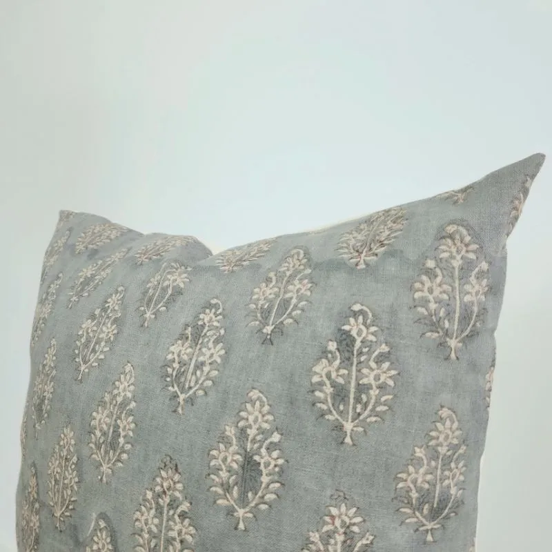 Hand Block Flora Pillow