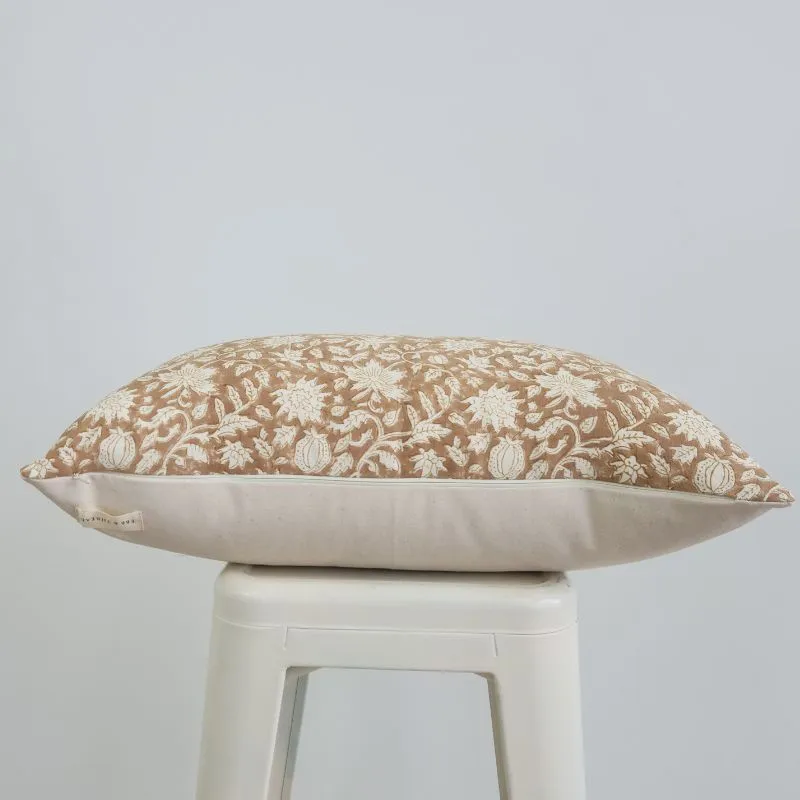 Hand Block Lumbar Woodland Nude Pillow