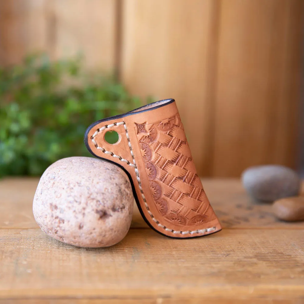 Hand Tooled Leather Knife Sheath
